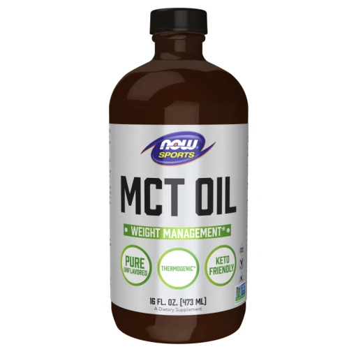 MCT Oil Liquid in Glass Bottle