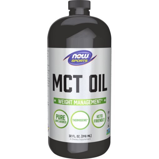 MCT Oil Liquid in Plastic Bottle