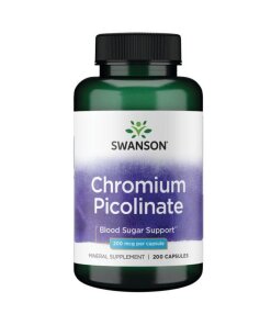 SWANSON Chrom pikolinian 200mcg 200kaps