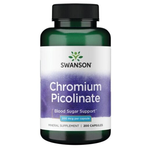SWANSON Chrom pikolinian 200mcg 200kaps