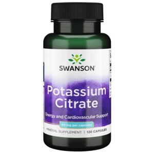 SWANSON Cytrynian Potasu 120kaps