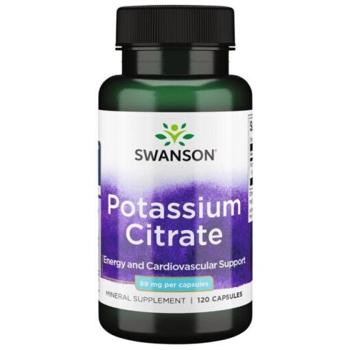 SWANSON Cytrynian Potasu 120kaps