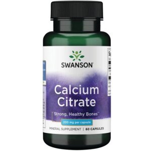 SWANSON Cytrynian wapnia 200mg 60 kaps