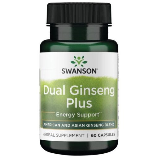 SWANSON Dual Ginseng Plus 60 kaps