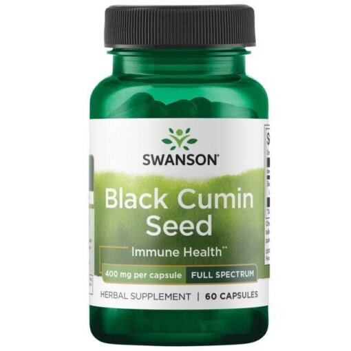 SWANSON FS Nasiona czarnego kminu 400mg 60 kaps