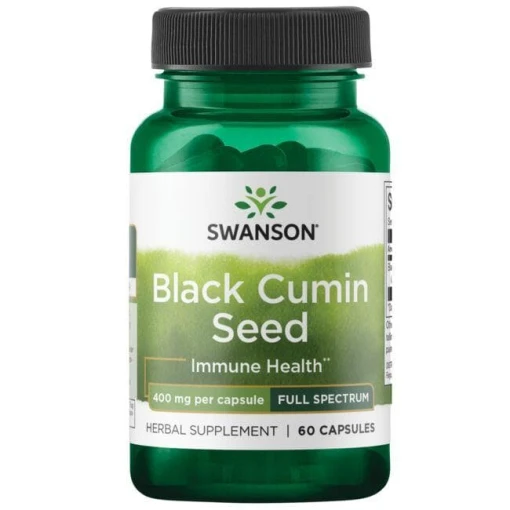 SWANSON FS Nasiona czarnego kminu 400mg 60 kaps