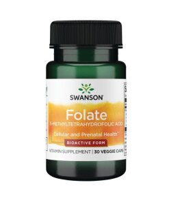 SWANSON Folian Quatrefolic 400mcg 30kaps