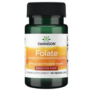 SWANSON Folian Quatrefolic 400mcg 30kaps