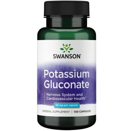 SWANSON Glukonian Potasu 99mg 100 kaps