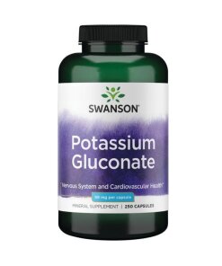 SWANSON Glukonian Potasu 99mg 250 kaps