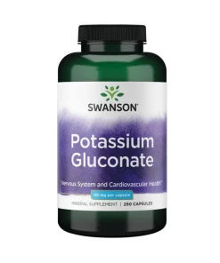 SWANSON Glukonian Potasu 99mg 250 kaps