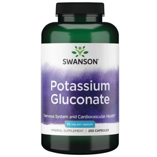 SWANSON Glukonian Potasu 99mg 250 kaps