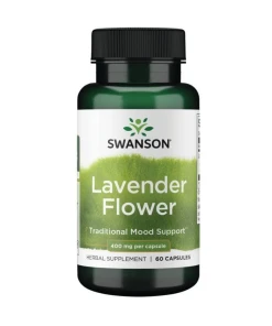 SWANSON Lavender flower Lawenda 400mg 60kaps