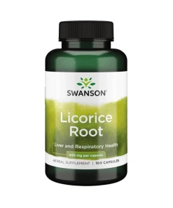 SWANSON Licorice ( Lukrecja) 450mg 100caps