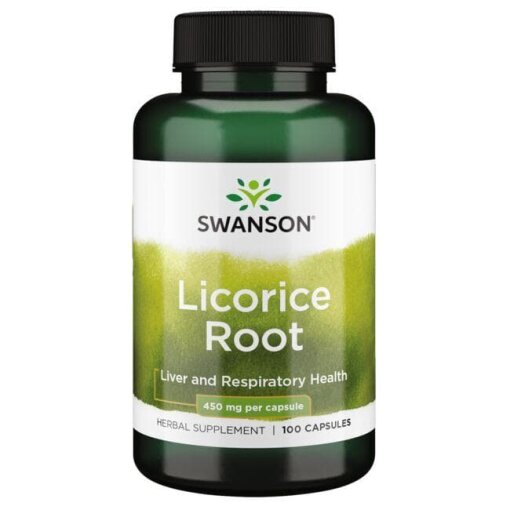 SWANSON Licorice ( Lukrecja) 450mg 100caps