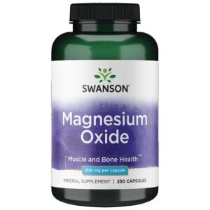 SWANSON Magnez (tlenek) 200mg 250kaps