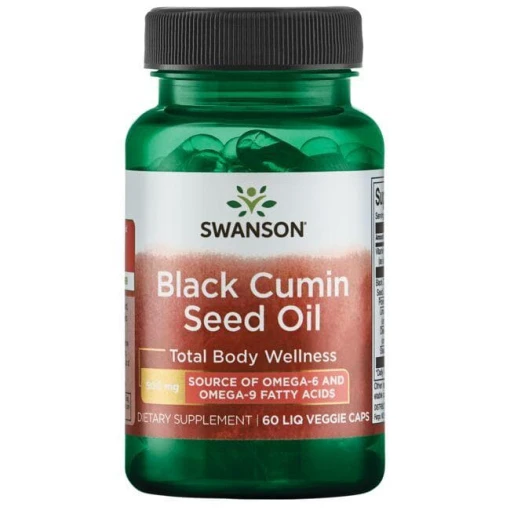 SWANSON Olej z czarnego kminku 500mg 60 kaps.