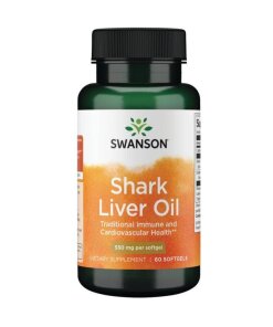 SWANSON Olej z w¹troby rekina 550mg 60kapsu³ek