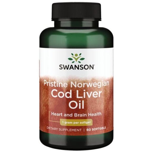SWANSON Pristine Norwegian Cod liver oil 60kaps