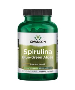 SWANSON Spirulina standaryzowana 90 kaps