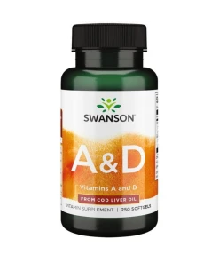 SWANSON Witamina A + D 250sgels