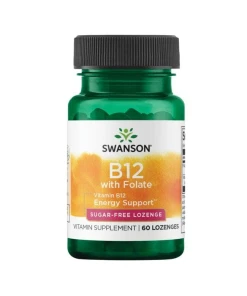 SWANSON Witamina B-12 + kw.foliowy 60 tabs.