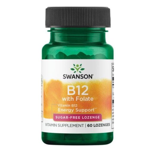 SWANSON Witamina B-12 + kw.foliowy 60 tabs.