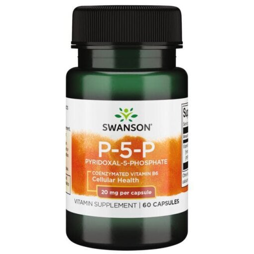 SWANSON Witamina B-6 20mg 60 kaps