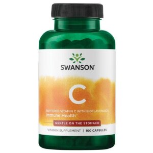 SWANSON Witamina C500 buforow + bioflaw 100k