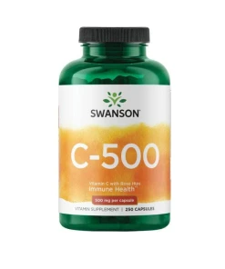 SWANSON Witamina C500 + dzika ró¿a 250 kaps