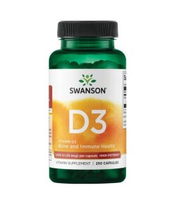 SWANSON Witamina D-3 1000IU 250 kaps.