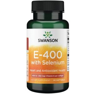 SWANSON Witamina E + Selen 90kaps