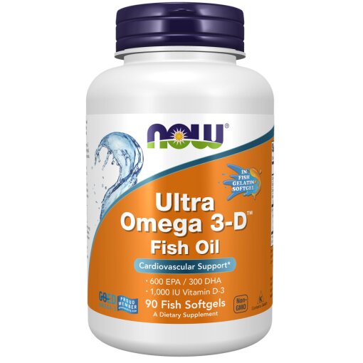 Ultra Omega 3-D™ Fish Oil (Fish Gelatin) Fish Softgels