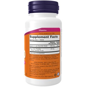 NOW Foods - C-vitamin-500 med hyben - 250 tabletter
