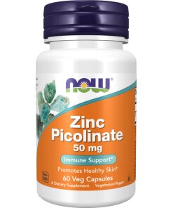 NOW Foods - Zink Picolinat, 50mg - 60 kapsler