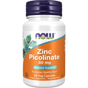 NOW Foods - Zink Picolinat, 50mg - 60 kapsler