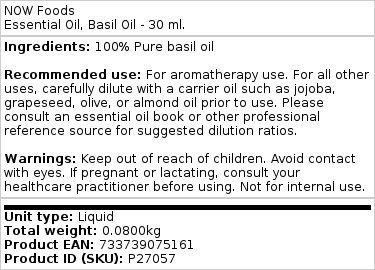 basilikumolie - 30 ml