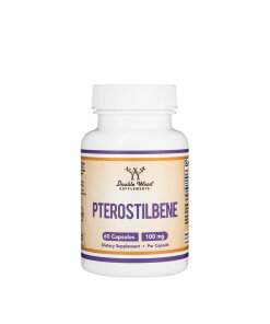 Double Wood Supplements Pterostilbene (60 Capsules)