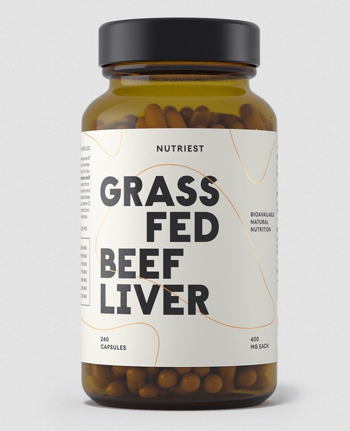 Nutriest – Græsfodret frysetørret okselever 240 kapsler - obrazek 2