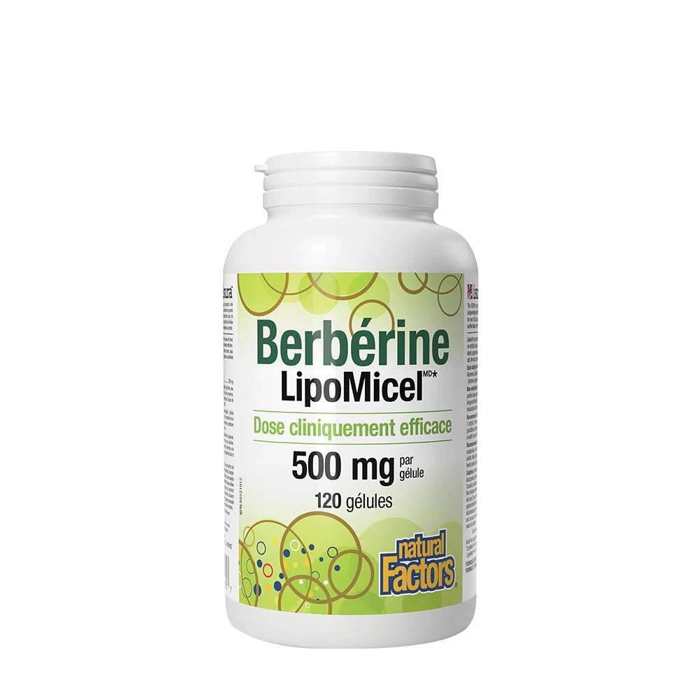 Natural Factors Berberine LipoMicel Matrix (120 Softgels)