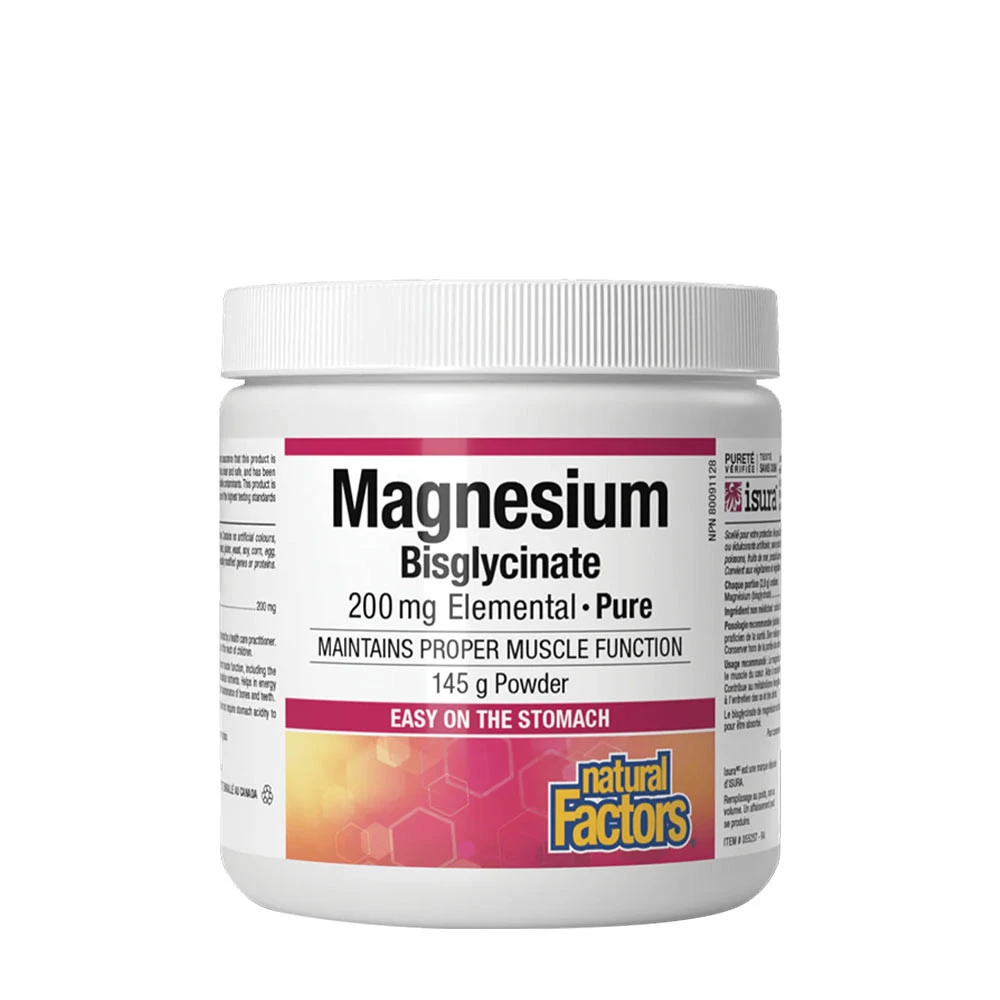 Natural Factors Magnesium Bisglycinate Pure 200 mg (145 g)