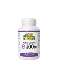 Natural Factors Mixed Vitamin E Natural Source 400 IU  (90 Softgels)