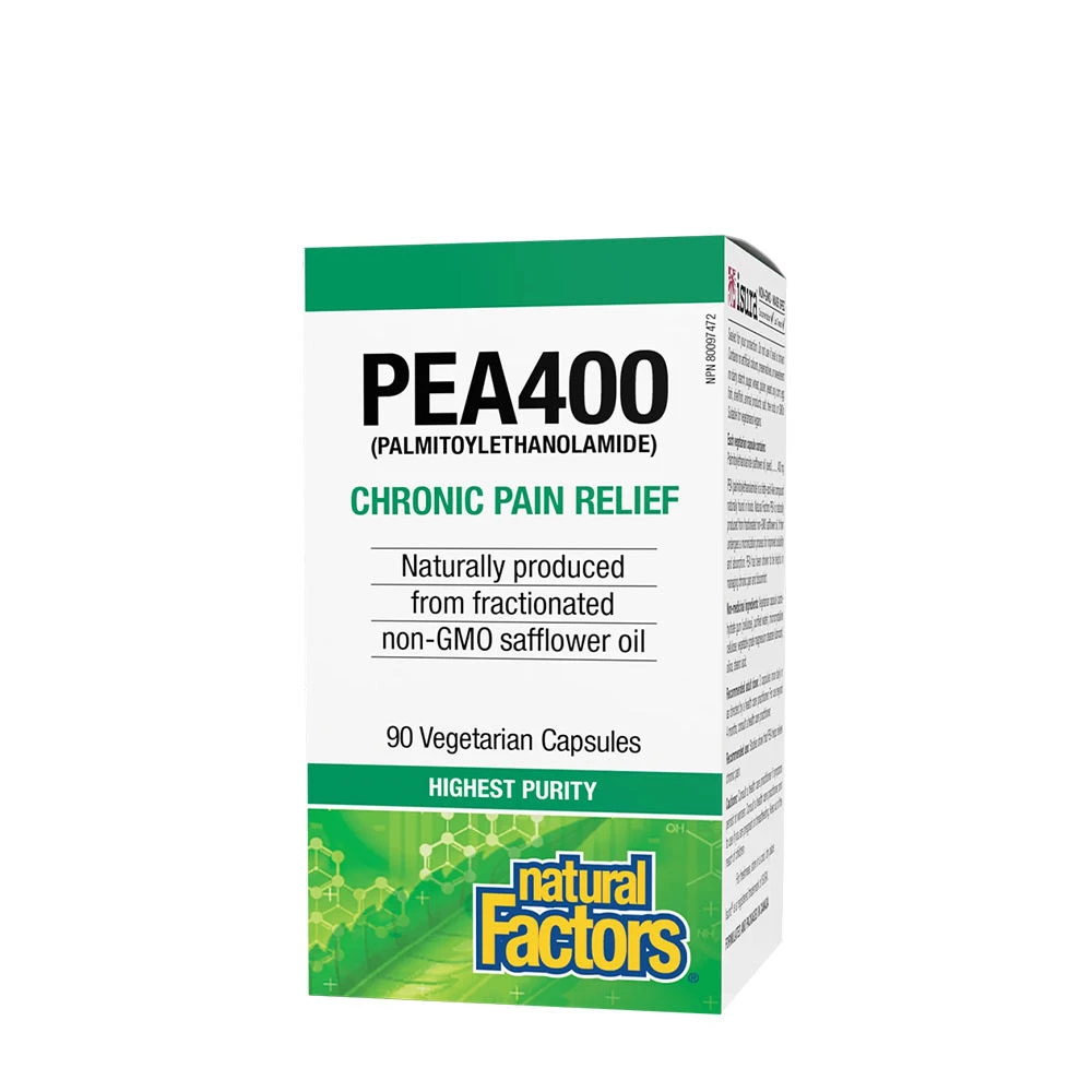 Natural Factors PEA400 Palmitoylethanolamide (90 Veggie Capsules)