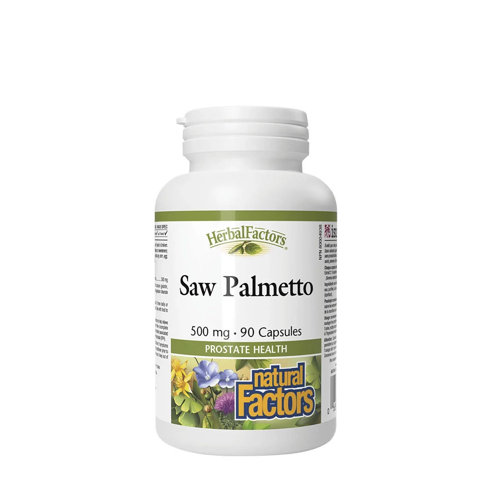 Natural Factors Saw Palmetto 500 mg (90 Capsules)