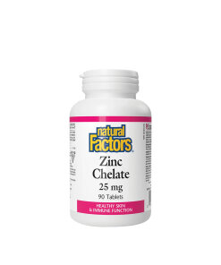 Natural Factors Zinc Chelate 25 mg (90 Tablets)