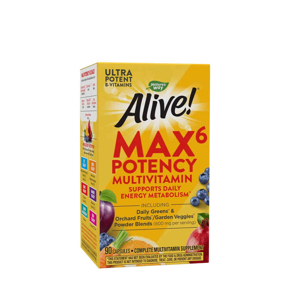 Nature's Way - Alive!® Max6 Max Potency Daily Multivitamin (90 Capsules)