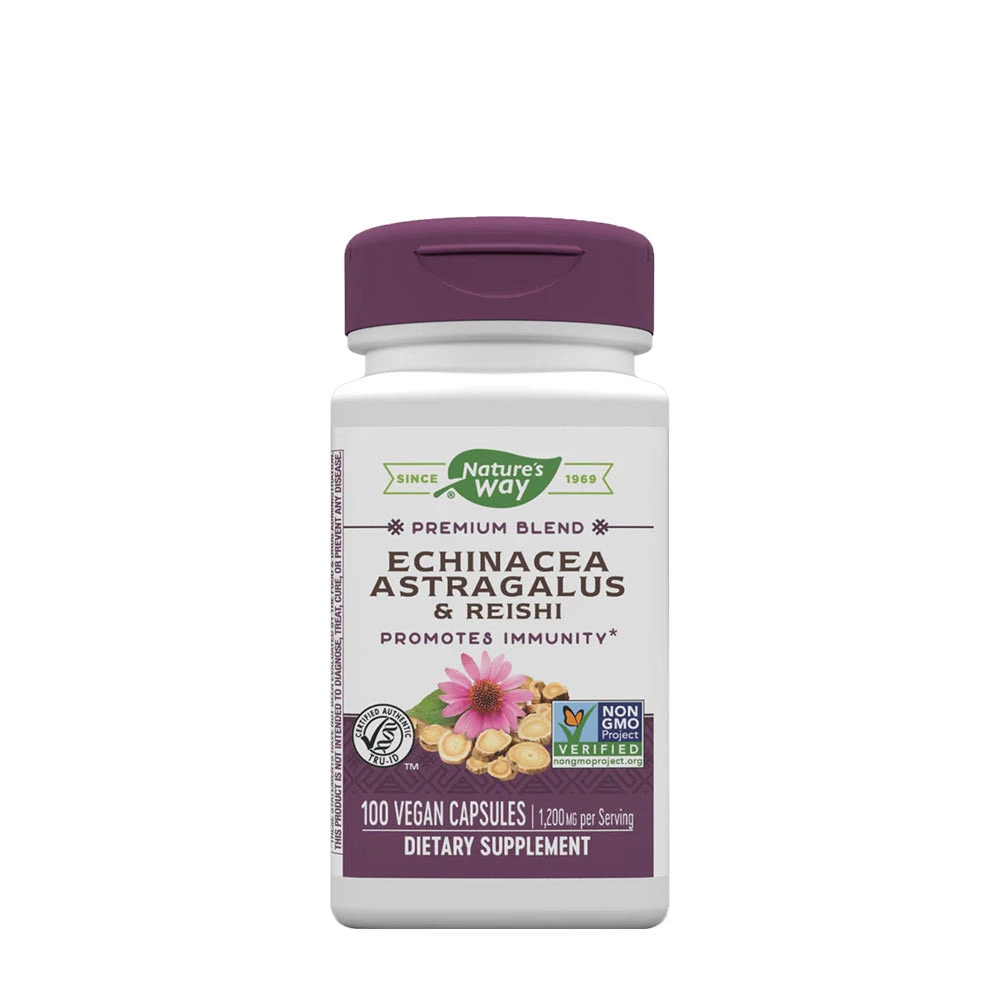 Nature's Way - Echinacea Astragalus & Reishi (100 Capsules)