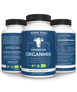 Nordiske Konger - 100% græsfodret & økologisk organblanding - 180 kapsler