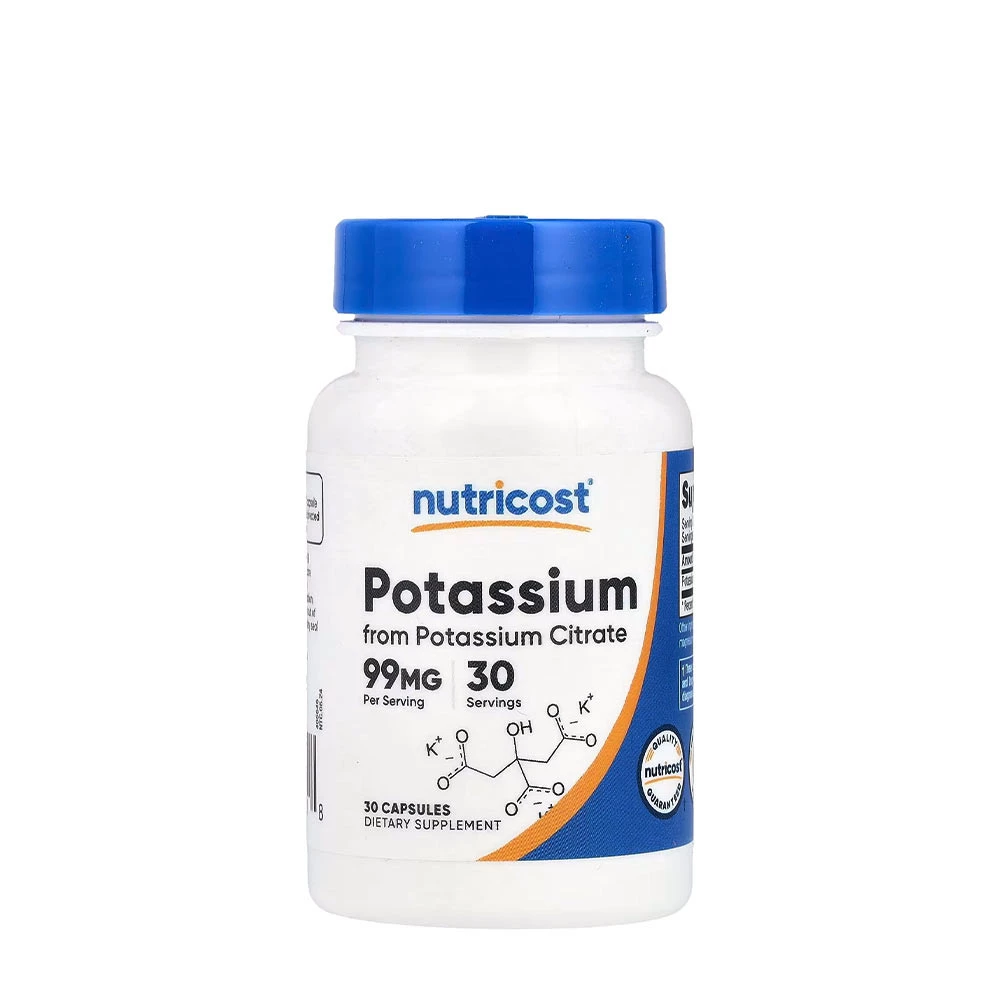Nutricost - Potassium Citrate 99 mg (30 Capsules)