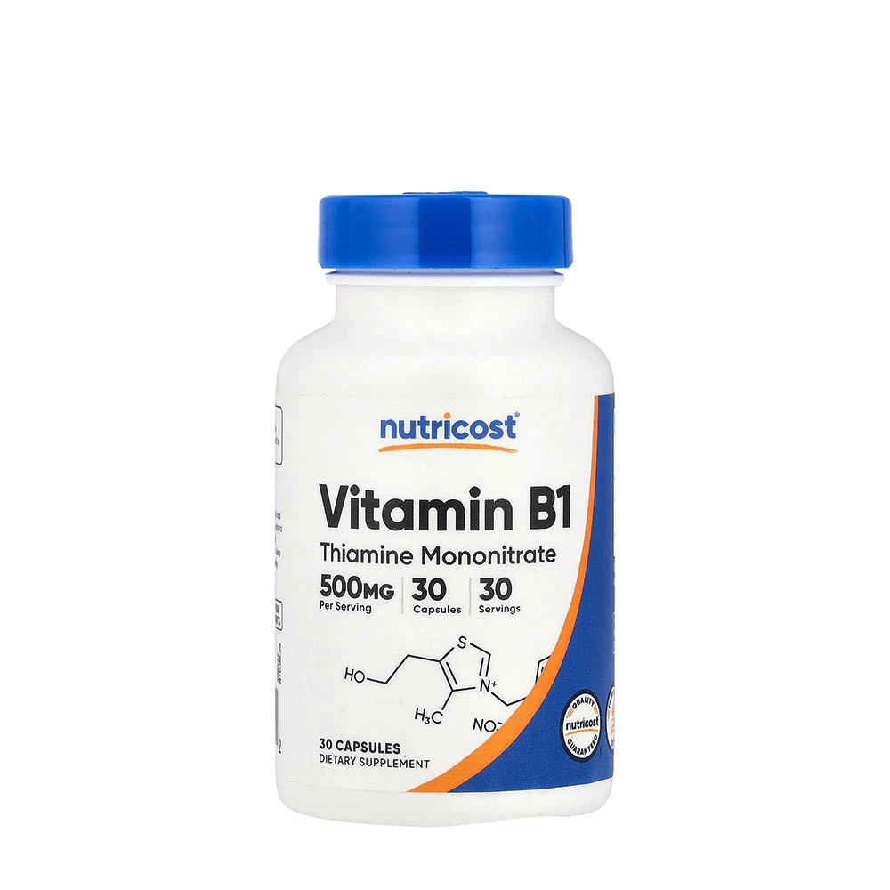 Nutricost - Vitamin B1 Thiamine 500 mg (30 Capsules)